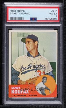 1963 Topps - [Base] #210 - Sandy Koufax [PSA 4 VG‑EX]