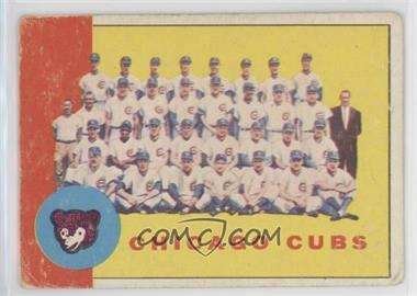 1963 Topps - [Base] #222 - Chicago Cubs Team [Poor to Fair]