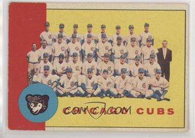 1963 Topps - [Base] #222 - Chicago Cubs Team [Good to VG‑EX]