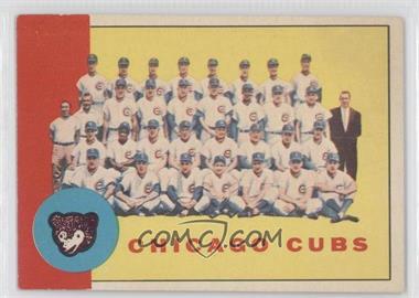 1963 Topps - [Base] #222 - Chicago Cubs Team