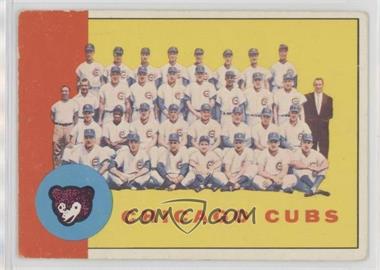 1963 Topps - [Base] #222 - Chicago Cubs Team