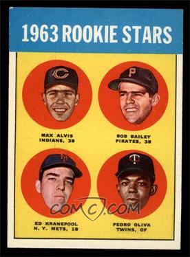 1963 Topps - [Base] #228 - Rookie Stars - Max Alvis, Bob Bailey, Ed Kranepool, Pedro Oliva [VG EX]