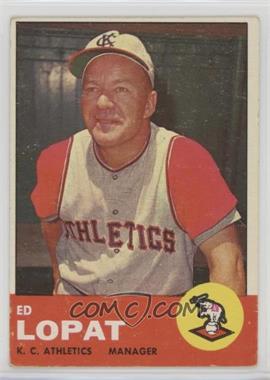 1963 Topps - [Base] #23 - Eddie Lopat [Poor to Fair]