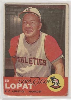 1963 Topps - [Base] #23 - Eddie Lopat [Poor to Fair]