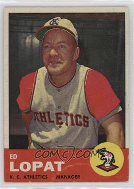 1963 Topps - [Base] #23 - Eddie Lopat [Poor to Fair]