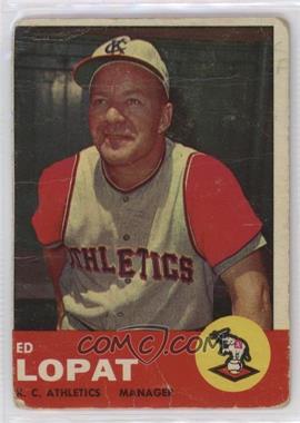 1963 Topps - [Base] #23 - Eddie Lopat [Poor to Fair]