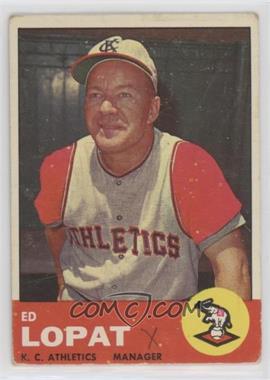 1963 Topps - [Base] #23 - Eddie Lopat [Poor to Fair]