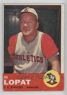 1963 Topps - [Base] #23 - Eddie Lopat [Poor to Fair]