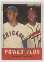 Power Plus (Ernie Banks, Hank Aaron) [Poor to Fair]