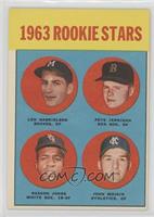 Rookie Stars - Len Gabrielson, Pete Jernigan, Deacon Jones, John Wojcik)