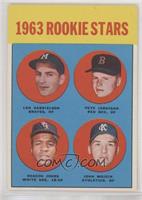 Rookie Stars - Len Gabrielson, Pete Jernigan, Deacon Jones, John Wojcik)