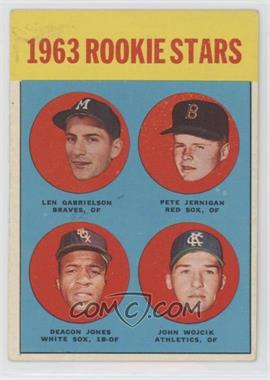 1963 Topps - [Base] #253 - Rookie Stars - Len Gabrielson, Pete Jernigan, Deacon Jones, John Wojcik)