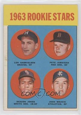 1963 Topps - [Base] #253 - Rookie Stars - Len Gabrielson, Pete Jernigan, Deacon Jones, John Wojcik)