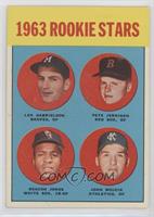 Rookie Stars - Len Gabrielson, Pete Jernigan, Deacon Jones, John Wojcik)