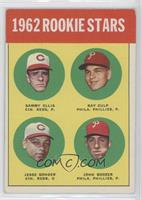 Rookie Stars - Sammy Ellis, Ray Culp, Jesse Gonder, John Boozer) (1962) [Noted]