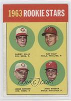 Rookie Stars - Sammy Ellis, Ray Culp, Jesse Gonder, John Boozer) (1963) [Noted]