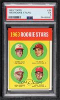 Rookie Stars - Sammy Ellis, Ray Culp, Jesse Gonder, John Boozer) (1963) [PSA&nb…