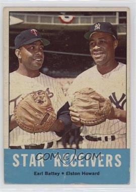 1963 Topps - [Base] #306 - Star Receivers (Earl Battey, Elston Howard)