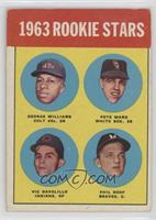 Rookie Stars - George Williams, Pete Ward, Vic Davalillo, Phil Roof [Good …