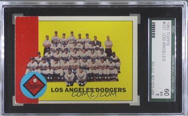 1963 Topps - [Base] #337 - Los Angeles Dodgers Team [SGC 60 EX 5]