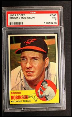 1963 Topps - [Base] #345 - Brooks Robinson [PSA 7 NM]