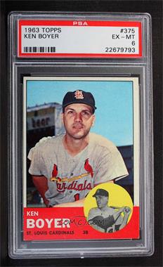 1963 Topps - [Base] #375 - Ken Boyer [PSA 6 EX‑MT]