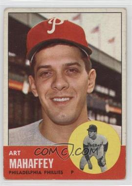 1963 Topps - [Base] #385 - Art Mahaffey [Good to VG‑EX]