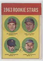 Rookie Stars - Ed Kirkpatrick, John Bateman, Garry Roggenburk, Larry Bearnarth …