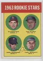 Rookie Stars - Ed Kirkpatrick, John Bateman, Garry Roggenburk, Larry Bearnarth