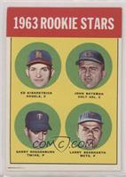 Rookie Stars - Ed Kirkpatrick, John Bateman, Garry Roggenburk, Larry Bearnarth