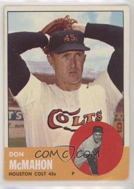 1963 Topps - [Base] #395 - Don McMahon [Good to VG‑EX]