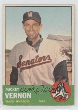 1963 Topps - [Base] #402 - Mickey Vernon