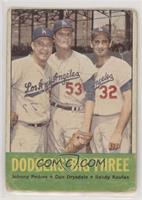 Dodgers' Big Three (Johnny Podres, Don Drysdale, Sandy Koufax) [Poor to&nb…