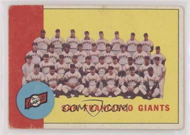 1963 Topps - [Base] #417 - San Francisco Giants Team [Good to VG‑EX]