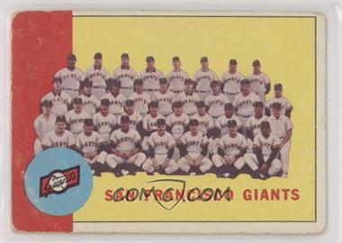 1963 Topps - [Base] #417 - San Francisco Giants Team [Good to VG‑EX]