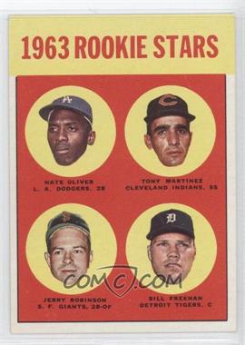 1963 Topps - [Base] #466 - Semi-High # - Nate Oliver, Tony Martinez, Bill Freehan, Jerald Robinson