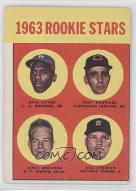 1963 Topps - [Base] #466 - Semi-High # - Nate Oliver, Tony Martinez, Bill Freehan, Jerald Robinson [Good to VG‑EX]