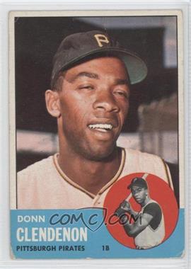 1963 Topps - [Base] #477 - Semi-High # - Donn Clendenon [Good to VG‑EX]