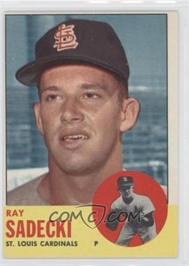 1963 Topps - [Base] #486 - Semi-High # - Ray Sadecki