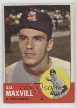 1963 Topps - [Base] #49 - Dal Maxvill [Good to VG‑EX]