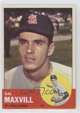 1963 Topps - [Base] #49 - Dal Maxvill