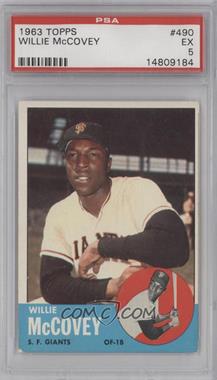 1963 Topps - [Base] #490 - Semi-High # - Willie McCovey [PSA 5 EX]