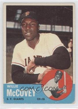 1963 Topps - [Base] #490 - Semi-High # - Willie McCovey [Good to VG‑EX]