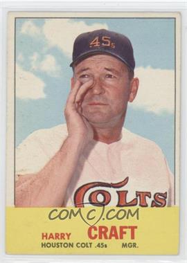 1963 Topps - [Base] #491 - Semi-High # - Harry Craft