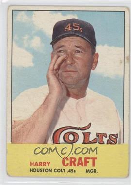 1963 Topps - [Base] #491 - Semi-High # - Harry Craft [Good to VG‑EX]