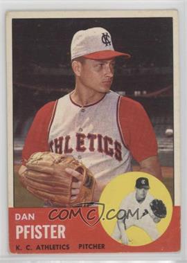 1963 Topps - [Base] #521 - Semi-High # - Dan Pfister