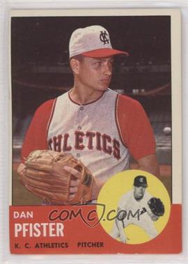 1963 Topps - [Base] #521 - Semi-High # - Dan Pfister