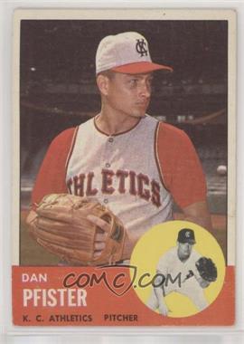 1963 Topps - [Base] #521 - Semi-High # - Dan Pfister