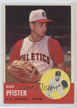 1963 Topps - [Base] #521 - Semi-High # - Dan Pfister