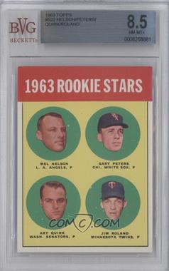 1963 Topps - [Base] #522 - Semi-High # - Mel Nelson, Art Quirk, Jim Roland, Gary Peters [BVG 8.5 NM‑MT+]